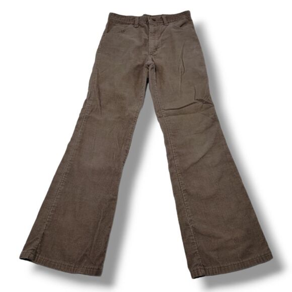 Vintage Wrangler Pants Size 12 W26"xL27" Corduroy Pants Boot Cut Pants Mid Rise - Picture 1 of 7